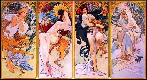 5 chefs-d'&oelig;uvre par Alfons Mucha