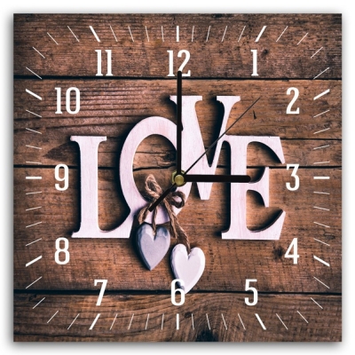 Zegar ścienny Love - Dekoracje ścienne
