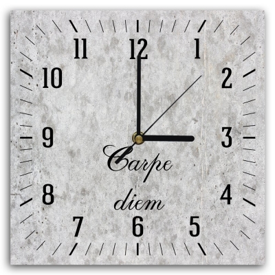Zegar ścienny Carpe Diem - Dekoracje ścienne