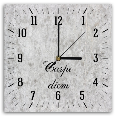 Wall Clock Carpe Diem - Wall Decoration