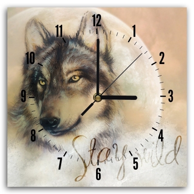 Wanduhr - Der Wolf, der in uns ist  - Wanddeko