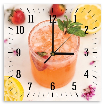 Reloj de Pared Refresco De Frutas - Decoración Pared