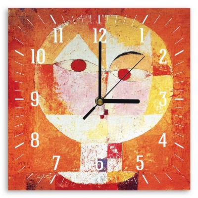 Wall Clock Senecio - Paul Klee - Wall Decoration