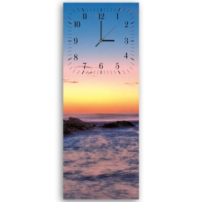 Wanduhr - Sonnenuntergang auf dem Meer  - Wanddeko