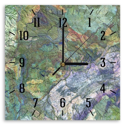 Wall Clock Aerial View - Wall Decoration