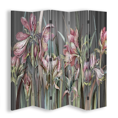 Biombo  Amaryllis Rosa - Divisória interna decorativa