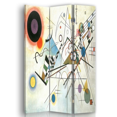 Skärm, Rumsavdelare Composition VIII - Wassily Kandinsky - Dekorativ Canvasskärm för Inomhusbruk