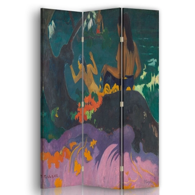 Room Divider Fatata Te Miti - Paul Gauguin - Indoor Decorative Canvas Screen