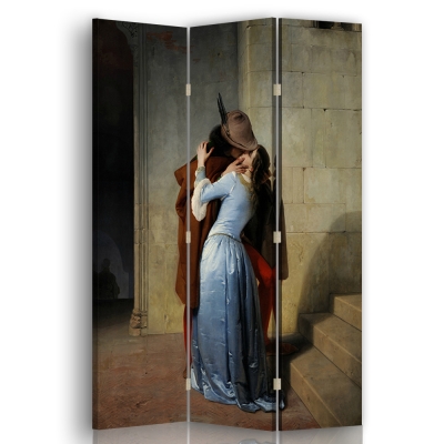 Parawan The Kiss - Francesco Hayez - Wewnętrzny dekoracyjny ekran z płótna