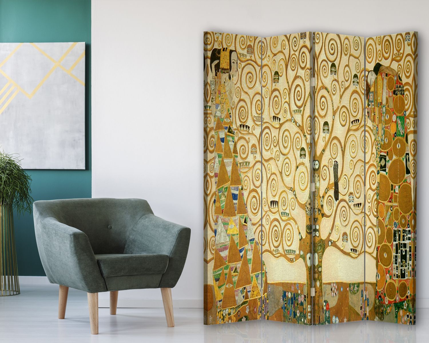 Paravento - Separè per Interni L'Albero Della Vita - Gustav Klimt