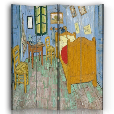 Paravent - Raumteiler Vincents Schlafzimmer - Vincent Van Gogh - Dekorativer Raumtrenner