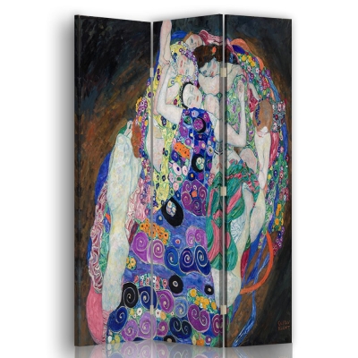 Room Divider The Virgin - Gustav Klimt - Indoor Decorative Canvas Screen