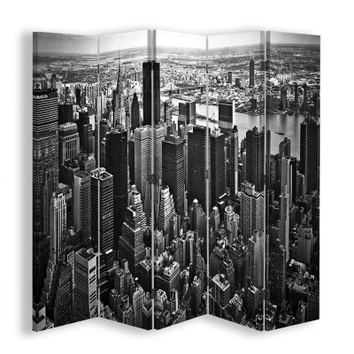 Room Divider Nyc Skyline - Indoor Decorative Canvas Screen