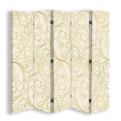 Room Divider Ornate Pattern - Indoor Decorative Canvas Screen