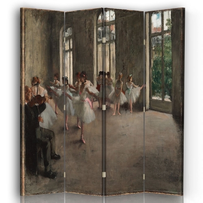 Parawan Rehearsal - Edgar Degas - Wewnętrzny dekoracyjny ekran z płótna