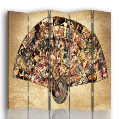 Room Divider Renaissance - Maria Rita Minelli - Indoor Decorative Canvas Screen