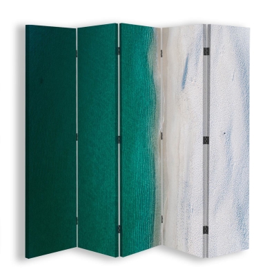 Room Divider Shoreline - Indoor Decorative Canvas Screen