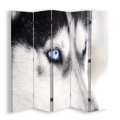 Skärm, Rumsavdelare Wolf - Dekorativ Canvasskärm för Inomhusbruk