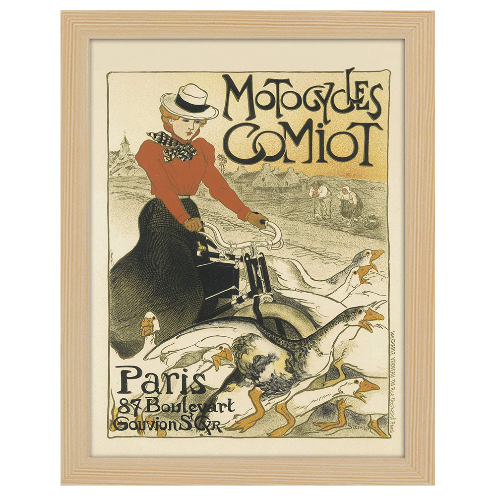 Quadri famosi, stampe su tela, posters vintage e arredo da parete - ツ  Legendarte - Poster Vintage Artistico Motocycles Comiot - Quadro,  Decorazione Parete