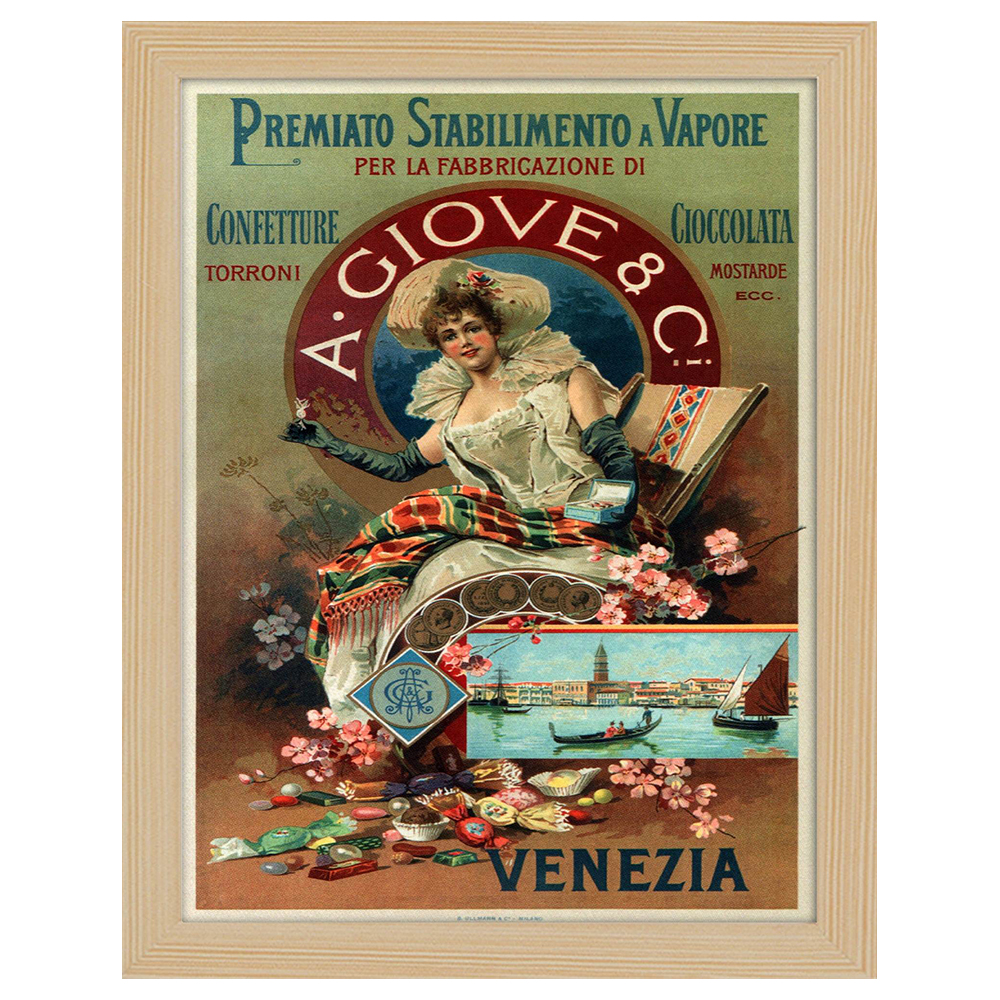 Quadri famosi, stampe su tela, posters vintage e arredo da parete - ツ  Legendarte - Poster Vintage Pubblicitario A. Giove & Co - Quadro,  Decorazione Parete