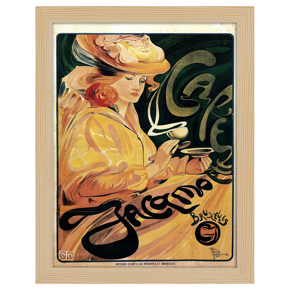 Quadri famosi, stampe su tela, posters vintage e arredo da parete - ツ  Legendarte - Poster Vintage Pubblicitario Café Jacqmotte - Quadro,  Decorazione Parete