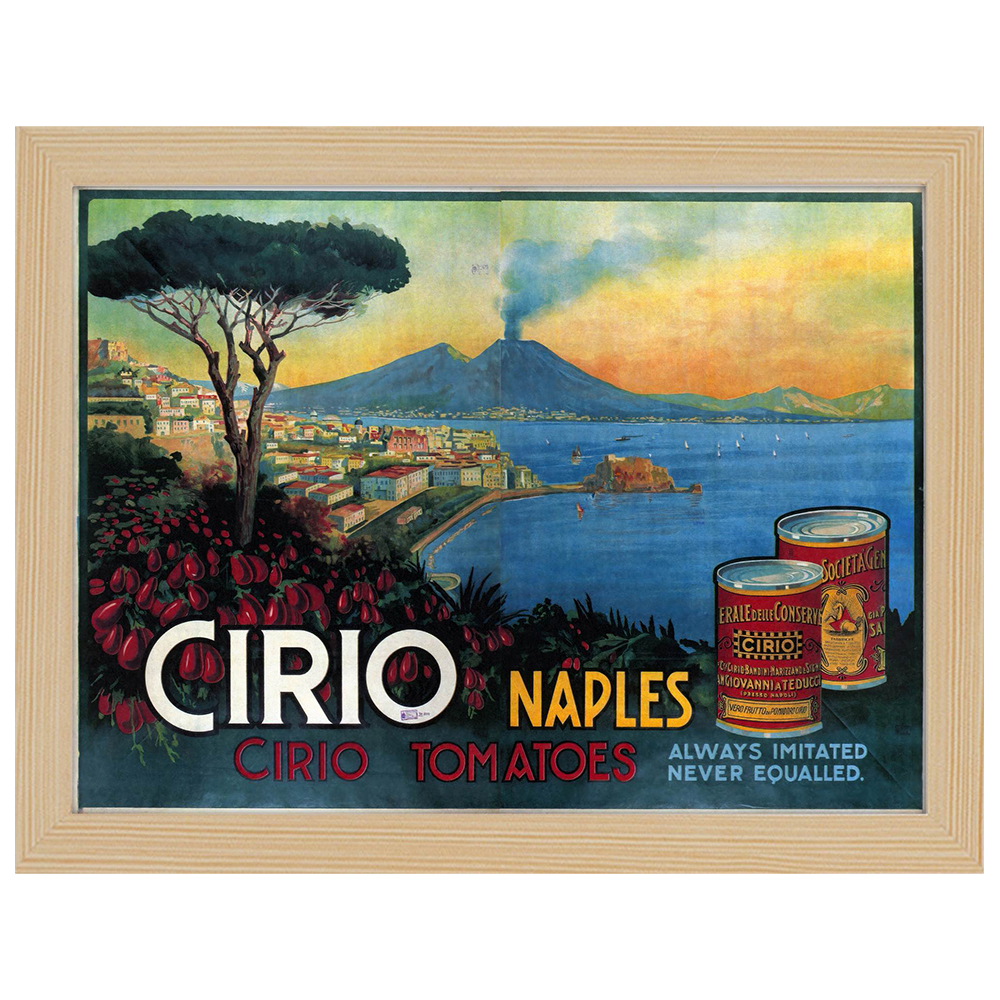 Quadri famosi, stampe su tela, posters vintage e arredo da parete - ツ  Legendarte - Poster Vintage Pubblicitario Cirio Napoli - Quadro,  Decorazione Parete