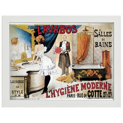 Poster Vintage Pubblicitario L'Higiène Moderne - Quadro, Decorazione Parete  - Quadri famosi, stampe su tela, posters vintage e arredo da parete - ツ  Legendarte