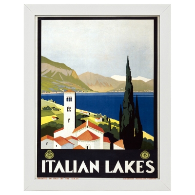 Quadri famosi, stampe su tela, posters vintage e arredo da parete - ツ  Legendarte - Poster Vintage Turistico Italian Lakes - Quadro, Decorazione  Parete