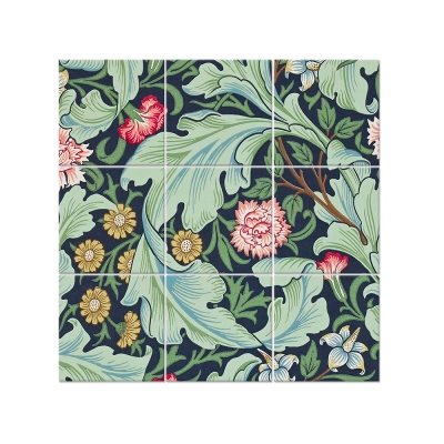 Multi Panel Wall Art Floral Wallpaper - William Morris - Wall Decoration