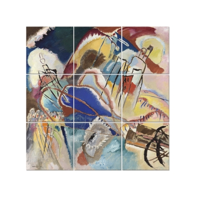 Decoração de Parede Multipanel Improvisação No. 30 - Wassily Kandinsky