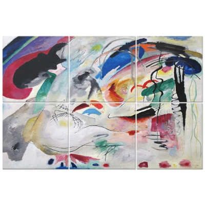 Panel Decorativo Multiple Improvisación - Wassily Kandinsky - Decoración Pared