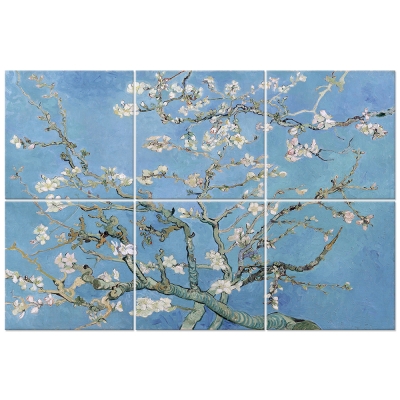 Wielopanelowa grafika ścienna Almond Blossom - Vincent Van Gogh - Dekoracje ścienne