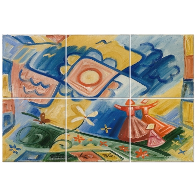 Panel Decorativo Multiple Chicas Cantantes - Josef Capek - Decoración Pared