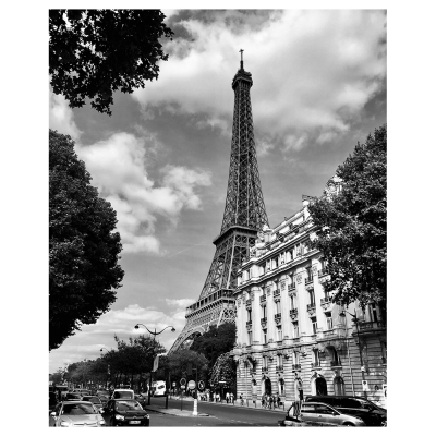 Kunstdruck auf Leinwand - Der Pariser Turm - Wanddeko, Canvas