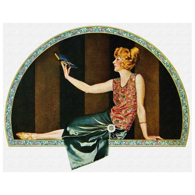 Stampa su Tela - Community Plate Ad, 1923 - C. Coles Phillips - Quadro su Tela, Decorazione Parete