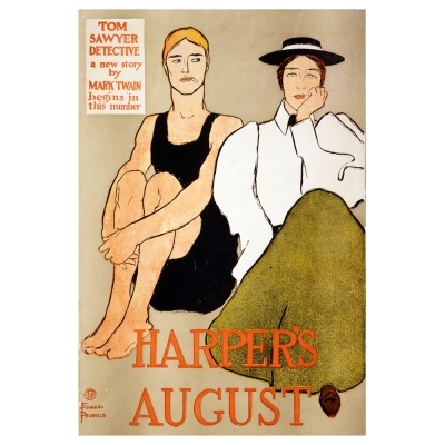 Canvas Print -  Harper's August 1896 - Edward Penfiel - Wall Art Decor