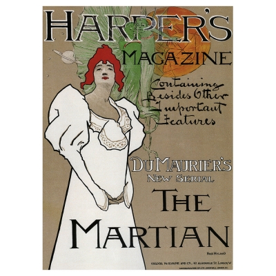 Cuadro Lienzo, Impresión Digital - Harper's Magazine. The Martian, 1896 - Fred Hyland - Decoración Pared