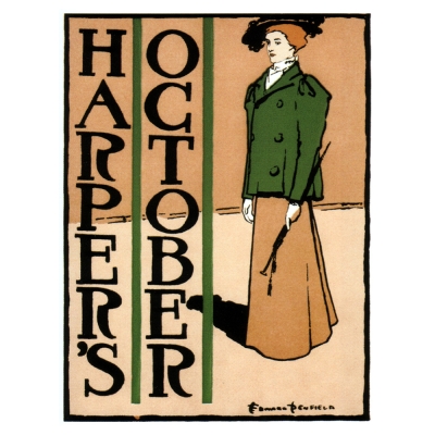 Kunstdruck auf Leinwand - Harper's October 1897 - Edward Penfiel - Wanddeko, Canvas