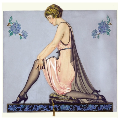 Kunstdruck auf Leinwand - Holeproof Hosiery Company Ad - C. Coles Phillips - Wanddeko, Canvas