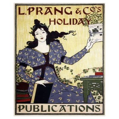 Stampa su Tela - L. Prang & Co. Publications, 1895 - Louis John Rhead - Quadro su Tela, Decorazione Parete