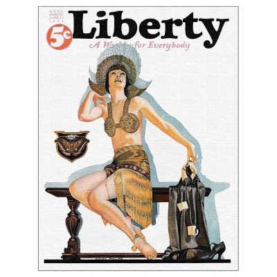 Kunstdruck auf Leinwand - Liberty Magazine June 1924 - C. Coles Phillips - Wanddeko, Canvas