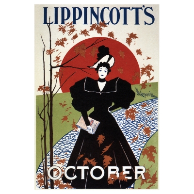 Canvastryck - Lippincott's October 1895 - Will Carqueville - Dekorativ Väggkonst