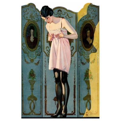 Kunstdruck auf Leinwand - Luxit Hosiery Ad, 1920 - C. Coles Phillips - Wanddeko, Canvas