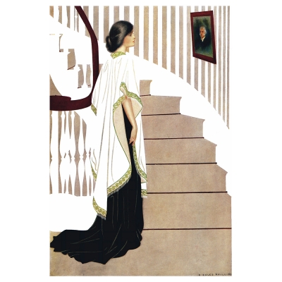 Tableau, Impression Sur Toile - Portrait of Elsie, 1912 - C. Coles Phillips - Décoration murale