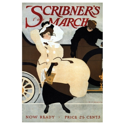 Kunstdruck auf Leinwand - Scribneyr's Magazine, 1907 - Robert Wildhack - Wanddeko, Canvas