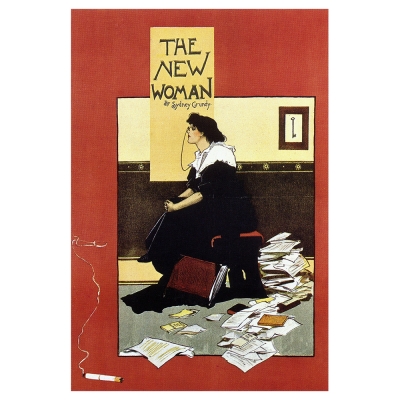 Cuadro Lienzo, Impresión Digital - The New Woman (Sidney Grundy), 1895 - Albert Morrow - Decoración Pared