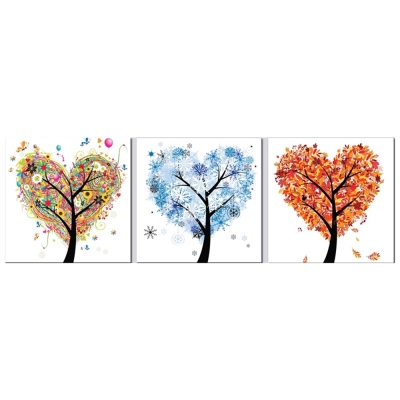 Quadro em Tela, Impressão Digital - Árvores do amor - Decoração de Parede