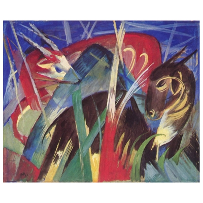 Canvastryck - Fairy Animals - Franz Marc - Dekorativ Väggkonst