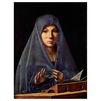 Obraz na płótnie - Virgin Annuściate - Antonello Da Messina - Dekoracje ścienne