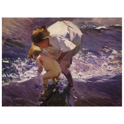 Obraz na płótnie - Bathing On The Beach - Joaquín Sorolla - Dekoracje ścienne
